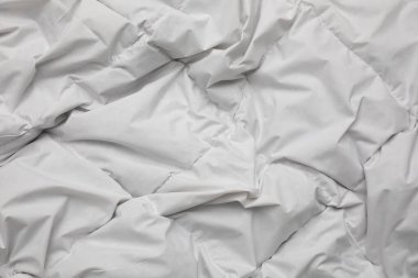 Yumuşak buruşuk battaniye arka plan olarak, üst görünüm