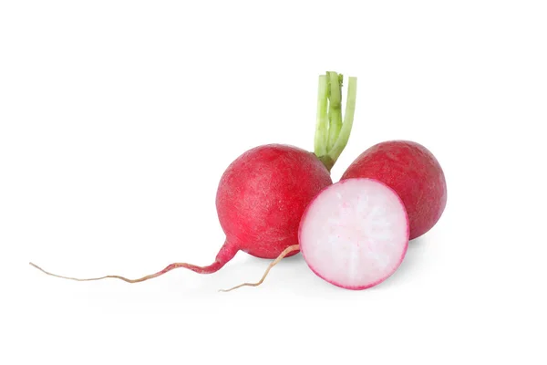 Fresh Tasty Ripe Radish White Background — Photo