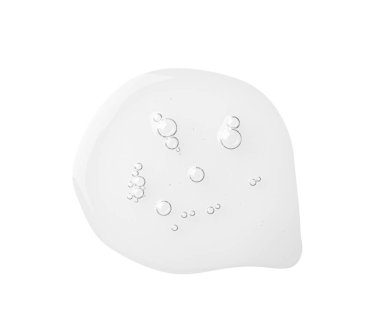 Beyaz arkaplanda hidrofilik yağ damlası