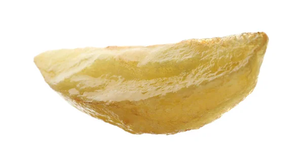 Leckere Ofenkartoffelkeile Isoliert Auf Weiß — Stockfoto