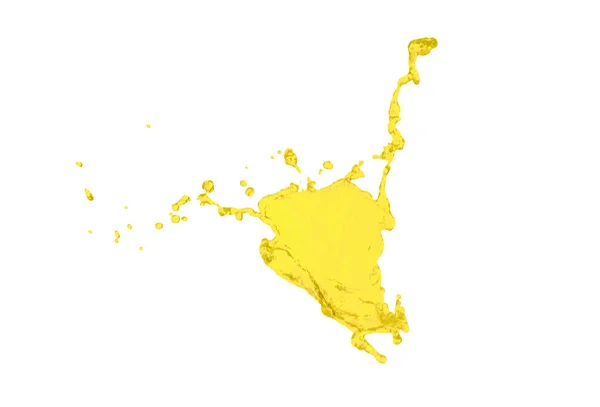 Natural Organic Cooking Oil Splashing White Background — 스톡 사진