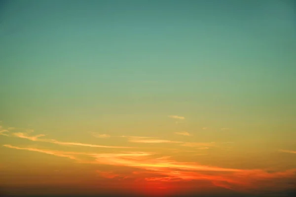 Beautiful View Orange Sky Sunset — Fotografia de Stock