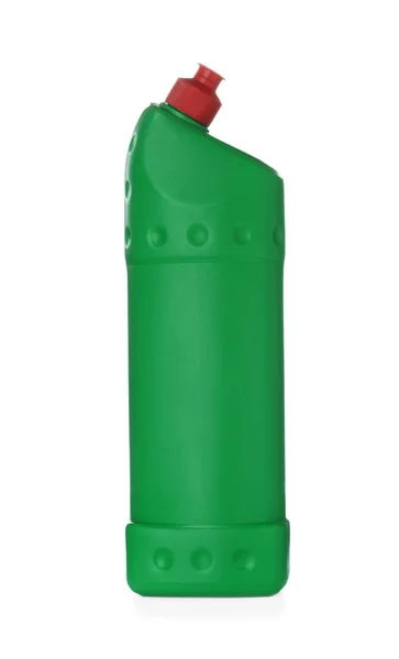 Garrafa Verde Produto Limpeza Isolado Branco — Fotografia de Stock