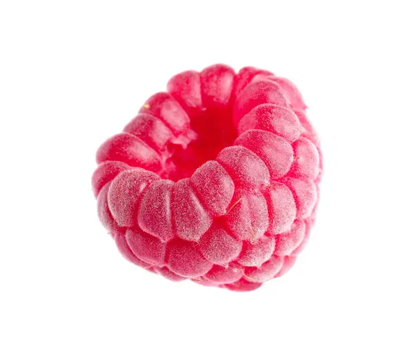 One Fresh Ripe Raspberry Isolated White — Photo