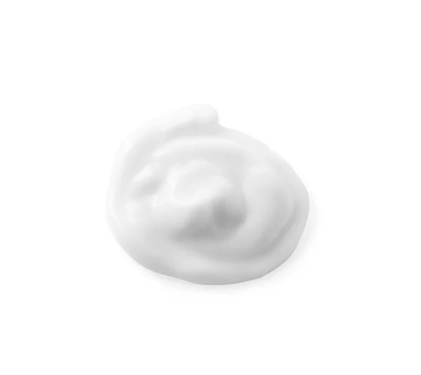 Cream Sample Isolated White Top View — Φωτογραφία Αρχείου