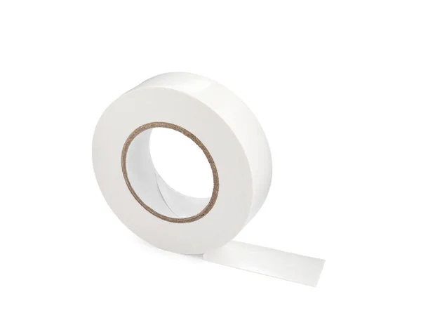 Insulating Tape Isolated White Electrician Supply — стоковое фото