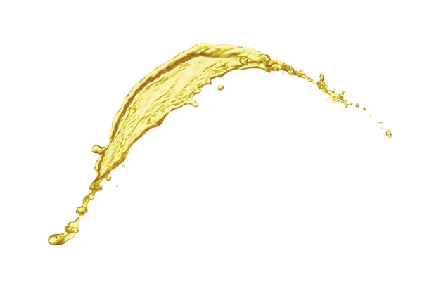 Natural Organic Cooking Oil Splashing White Background — 스톡 사진