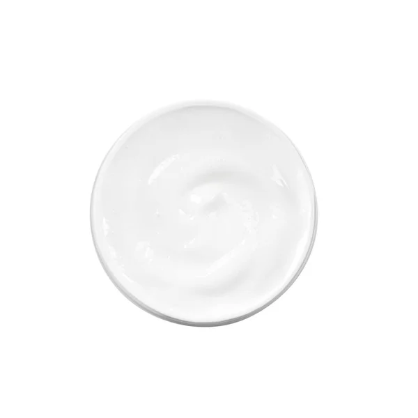 Jar Hand Cream Isolated White Top View — Fotografia de Stock