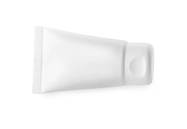 Tube Hand Cream Isolated White Top View — Stok fotoğraf