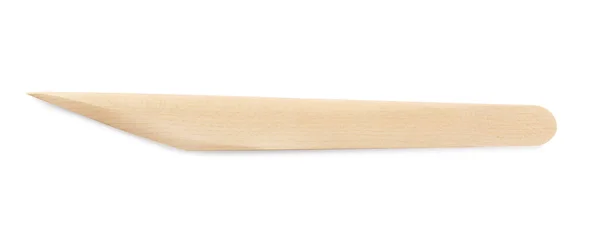 Wooden Tool Clay Modeling Isolated White Top View — Φωτογραφία Αρχείου