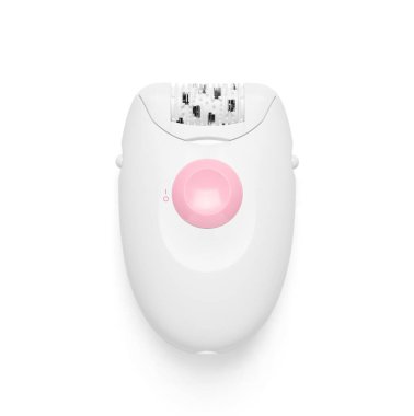 Modern epilator isolated on white. Hair removal