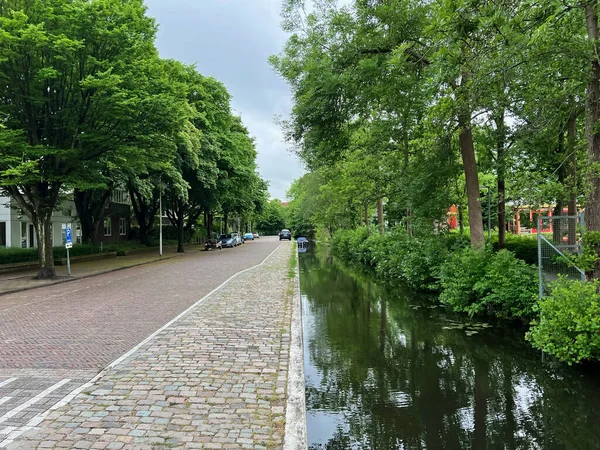 Beautiful View City Street Canal — Zdjęcie stockowe