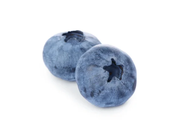 Tasty Ripe Fresh Blueberries White Background — 스톡 사진