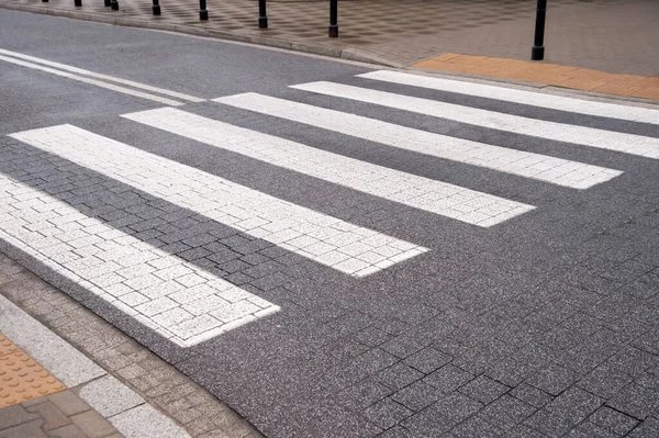 View Pedestrian Crossing City Road Regulations — Stockfoto