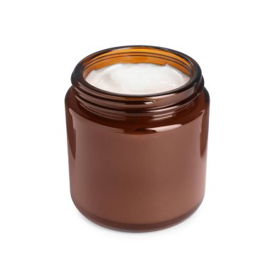 Jar of face cream isolated on white