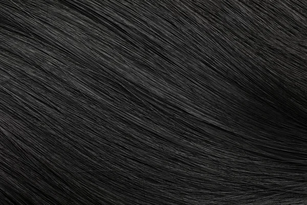 Όμορφη Μαύρα Μαλλιά Φόντο Closeup Άποψη — Φωτογραφία Αρχείου