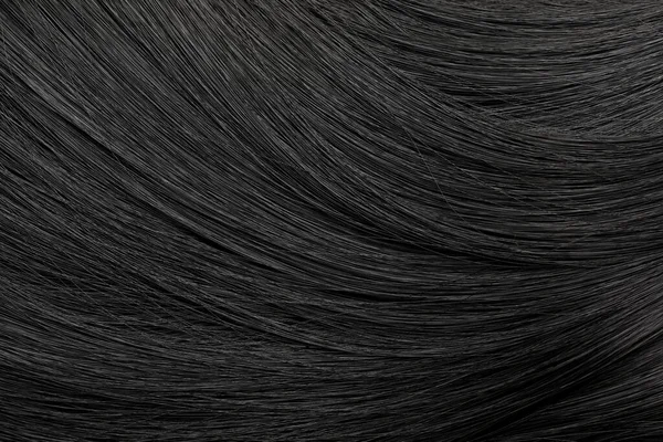 Beautiful Black Hair Background Closeup View — Foto de Stock