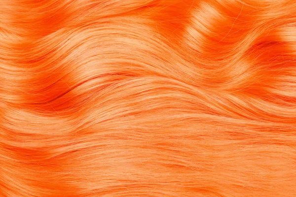 Beautiful Orange Hair Background Top View — Zdjęcie stockowe