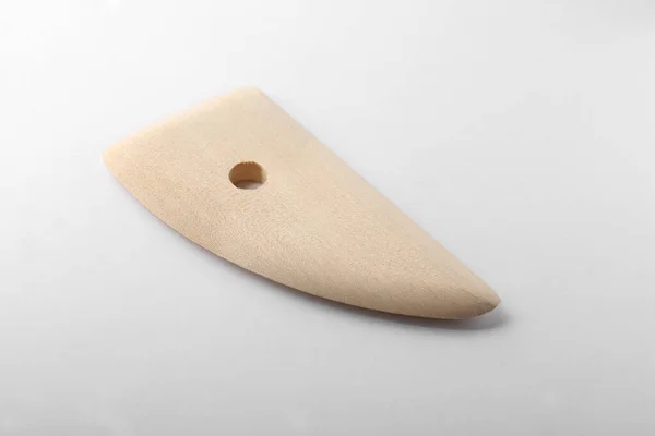 Wooden Rib Clay Modeling White Background — 图库照片