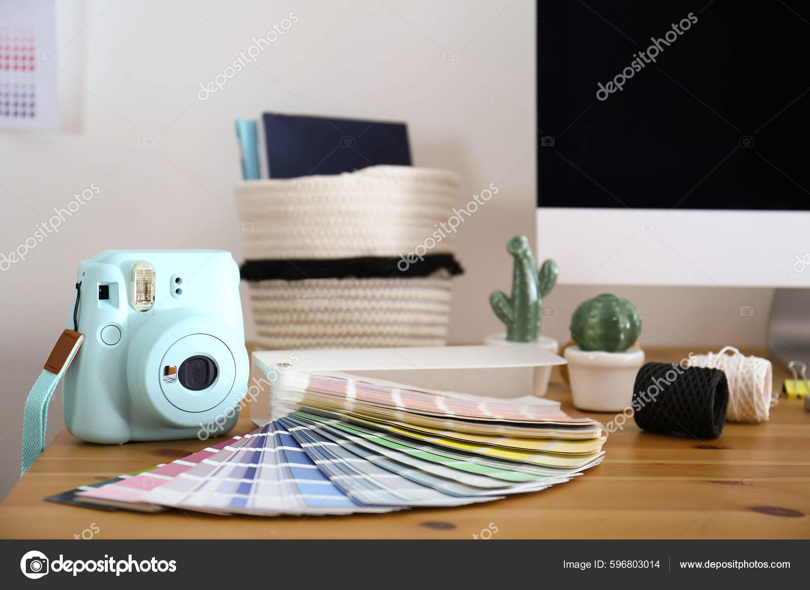 Digital Camera Color Palette Table Studio Modern Designer's Workplace ...
