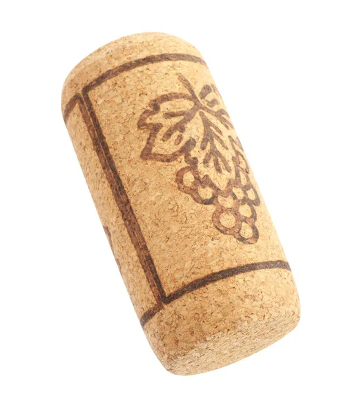Wine Cork Grape Image Isolated White — ストック写真