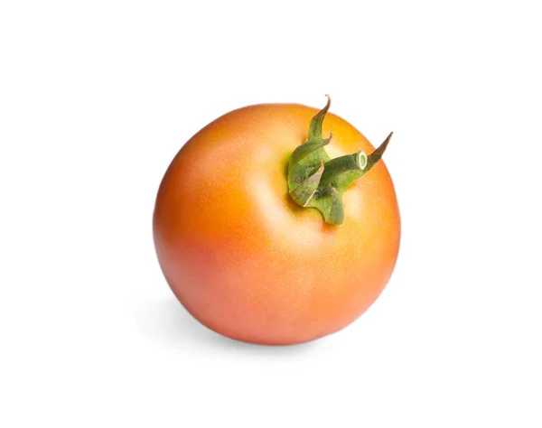 Whole Ripe Yellow Tomato Isolated White — Stock Photo, Image