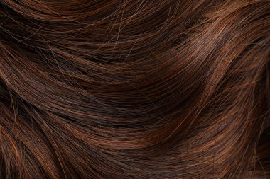 Beautiful brown hair as background, closeup view