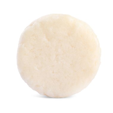Solid shampoo bar isolated on white. Hair care