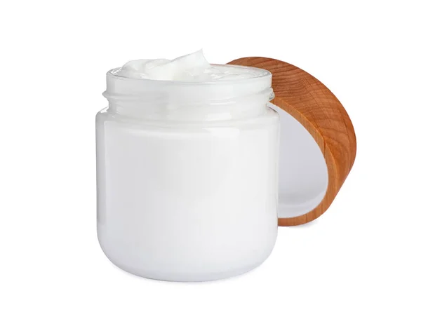 Jar Face Cream Isolated White — 图库照片