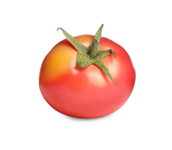 Whole Ripe Red Tomato Isolated White — Φωτογραφία Αρχείου