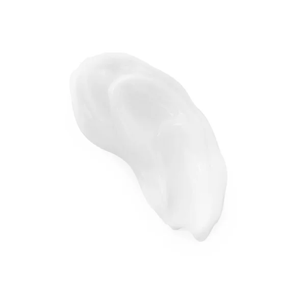 Cream Sample Isolated White Top View — Foto Stock