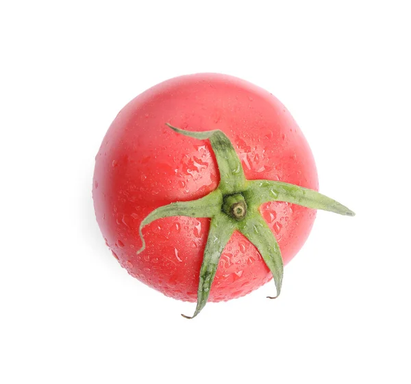 Fresh Ripe Red Tomato White Background — Stock Photo, Image