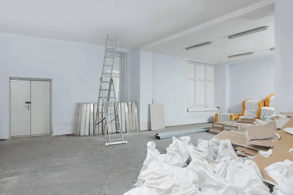 New Used Building Materials Room Prepared Renovation — Zdjęcie stockowe
