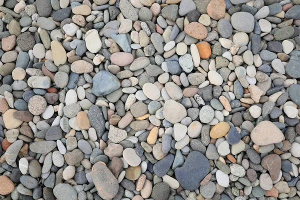 Pile Pebbles Background Top View — Stock Photo, Image