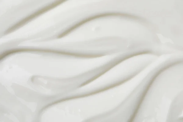 Delicious Organic Yogurt Background Top View — Stock Photo, Image