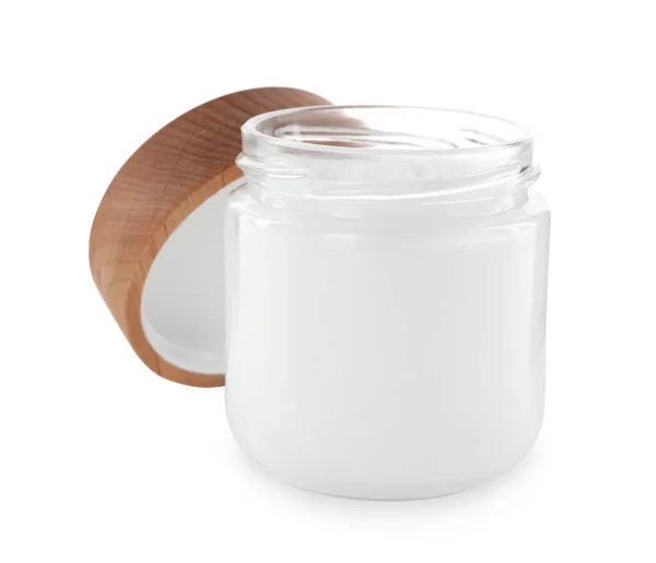 Jar Hand Cream White Background — 图库照片