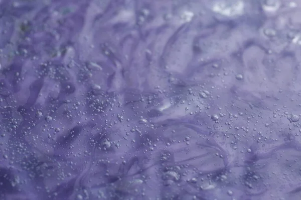 Texture Transparent Shower Gel Violet Background Closeup — Photo