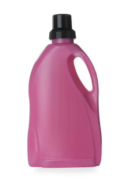 Розовая Бутылка Чистящего Средства Изолированного Белом — стоковое фото