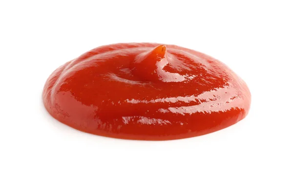 Tasty Ketchup Isolated White Delicious Sauce — Stock Photo, Image