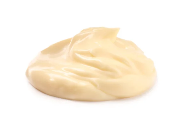 Tasty Mayonnaise Isolated White Delicious Sauce — Foto Stock