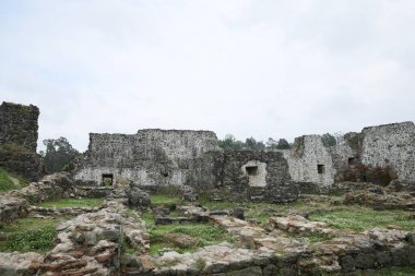 Georgia, Tsikhisdziri - July 07, 2022: Antique stone ruins on Petra fortress