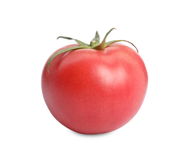 Whole Ripe Red Tomato Isolated White — Photo