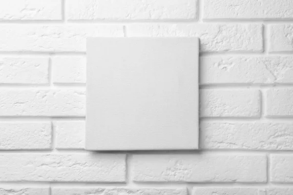 Blank Canvas White Brick Wall Space Design — Foto de Stock
