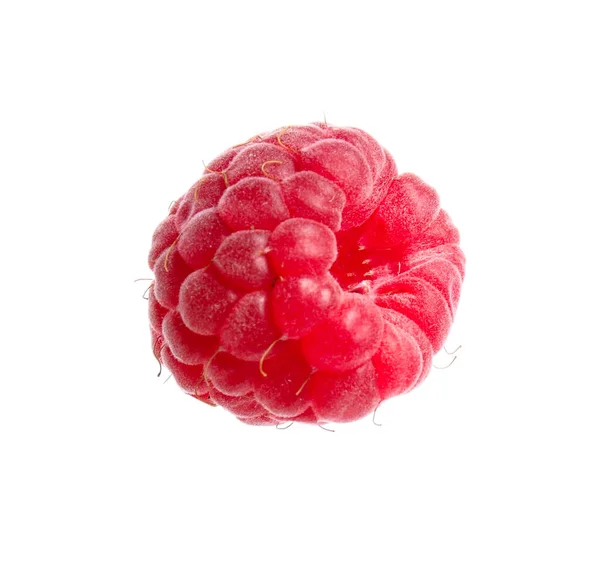 Tasty Fresh Ripe Raspberry Isolated White — Photo