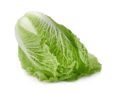 Fresh tasty Chinese cabbage isolated on white