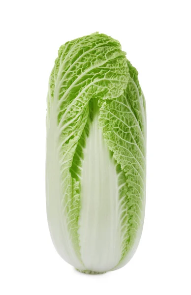 Fresh Ripe Chinese Cabbage White Background — Stock fotografie