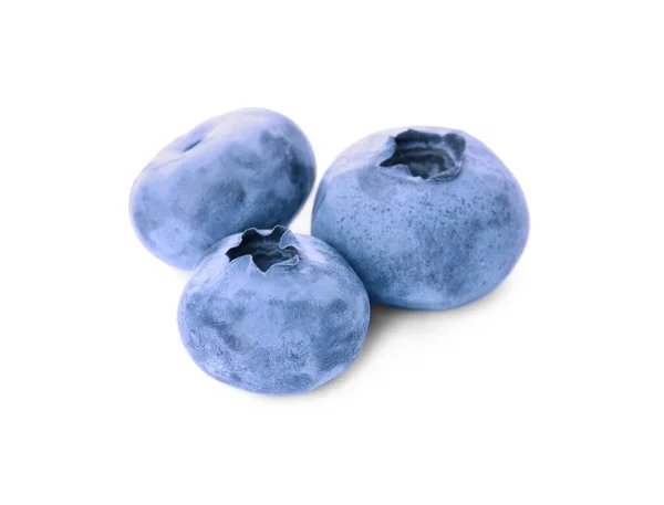 Tasty Fresh Ripe Blueberries White Background — Stock Photo, Image