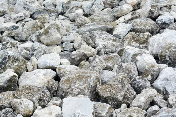 Pile Grey Stones Background Closeup — Fotografia de Stock