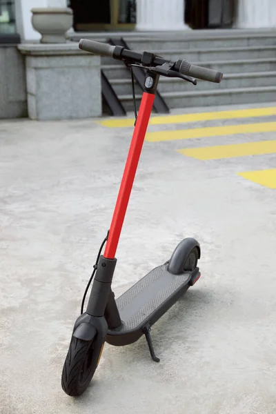 Modern Electric Scooter City Street Rental Service — Foto Stock