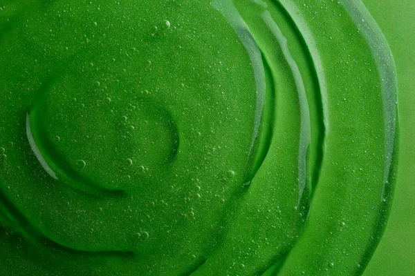 Textura Zelený Sprchový Gel Jako Pozadí Horní Pohled — Stock fotografie